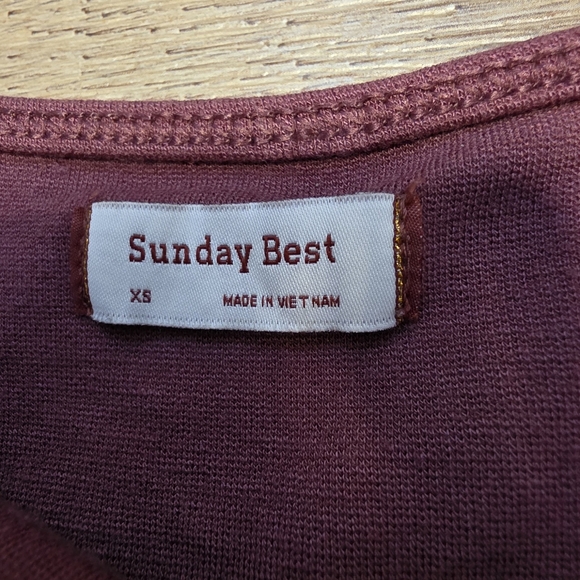 Aritzia ($58) Sunday Best Maroon Bodysuit - Picture 3 of 6